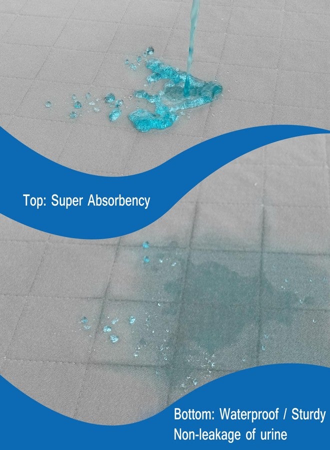 Coldwind 4 Pack Incontinence Bed Pads,18x24 inches Washable Pee Pads for Adults, Kids & Dogs, Highly Absorbent Waterproof UnderPads, Bed Pads for Incontinence Washable - Image 2